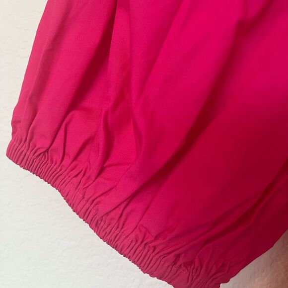 MINKPINk Puff-Sleeve Open-Back Tiered Midi Dress NEW NWT - Picture 4 of 6